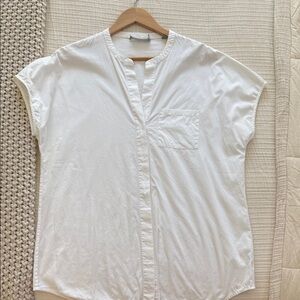 Vince White Button Down Shirt for Women